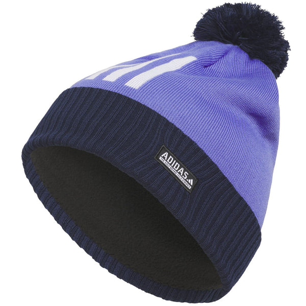 adidas COLD.RDY Three Stripe Pom Beanie - Cobalt Blue