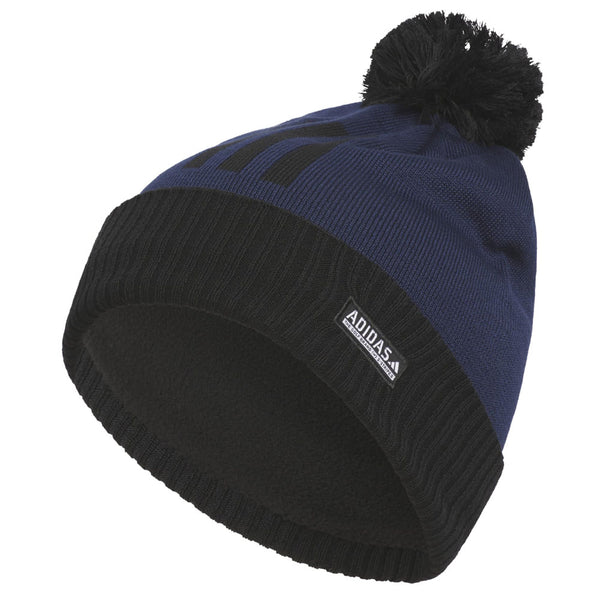 adidas COLD.RDY Three Stripe Pom Beanie - Collegiate Navy