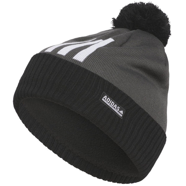 adidas COLD.RDY Three Stripe Pom Beanie - Grey Six