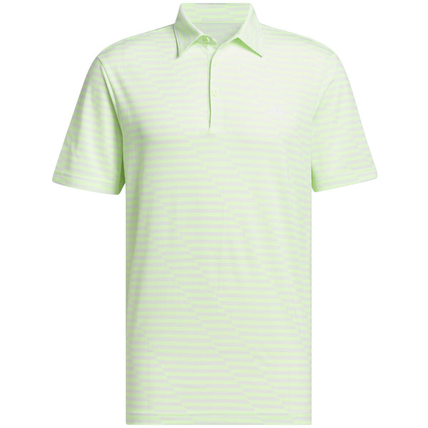 adidas Mesh Print Polo Shirt - Green Spark/Crystal Jade