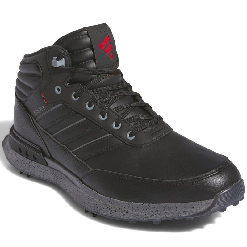 adidas S2G RAIN.RDY Waterproof Spiked Shoes - Core Black/Iron Met/Better Scarlet