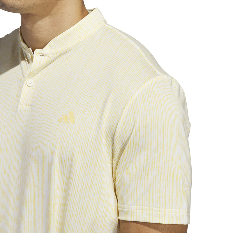 adidas Sport Stripe Polo Shirt - Ivory/Semi Spark