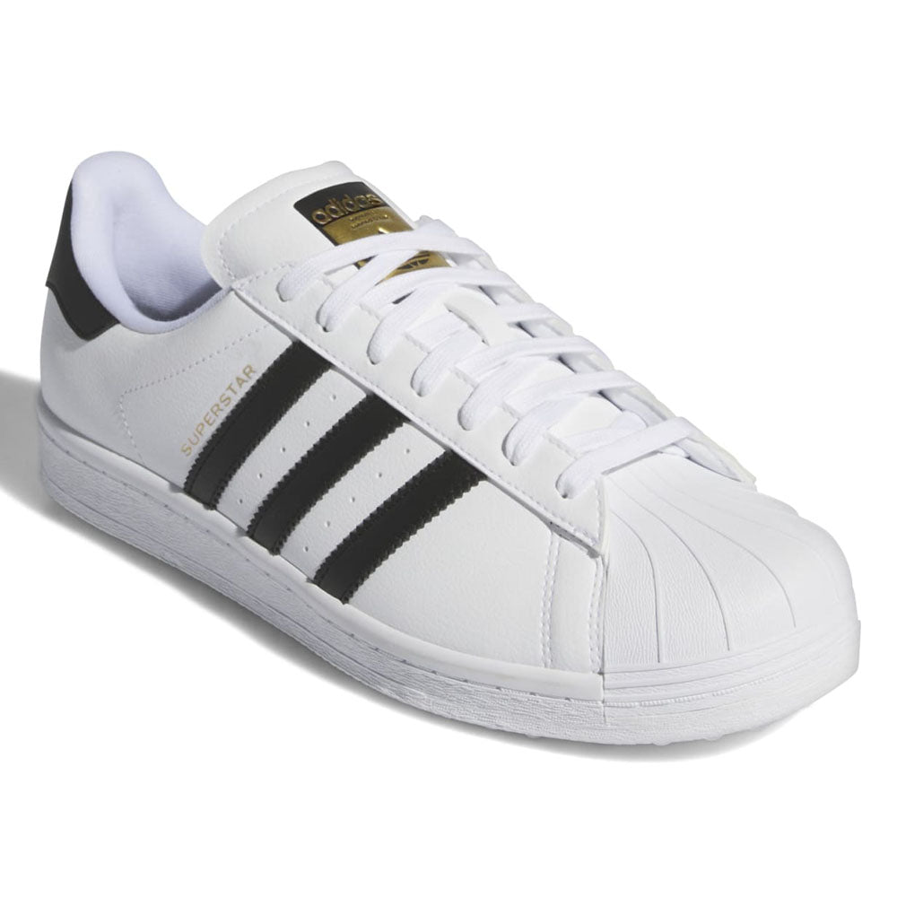 adidas Superstar Spikeless Shoes Ftwr White Core Black Gold Met