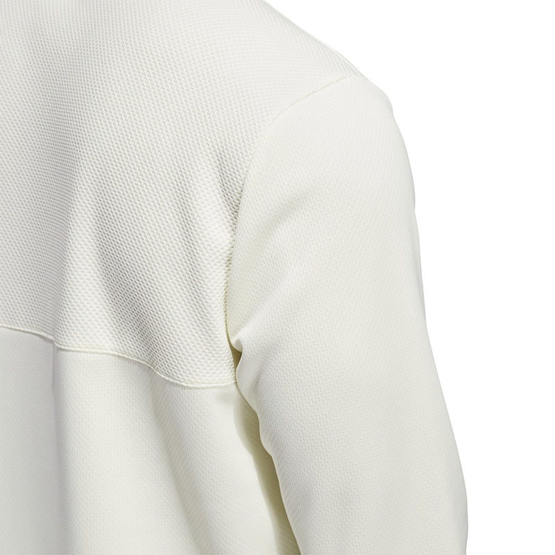 adidas Textured 1/4 Zip Pullover - Ivory