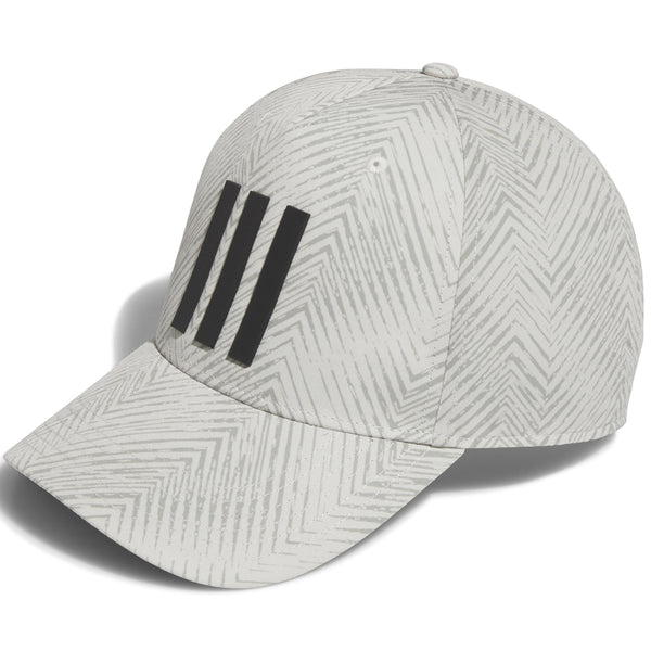 adidas Tour 3 Stripe Cap - Silver Pebble