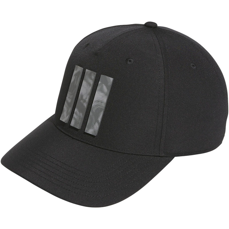 adidas Tour 3 Stripe Print Cap - Black