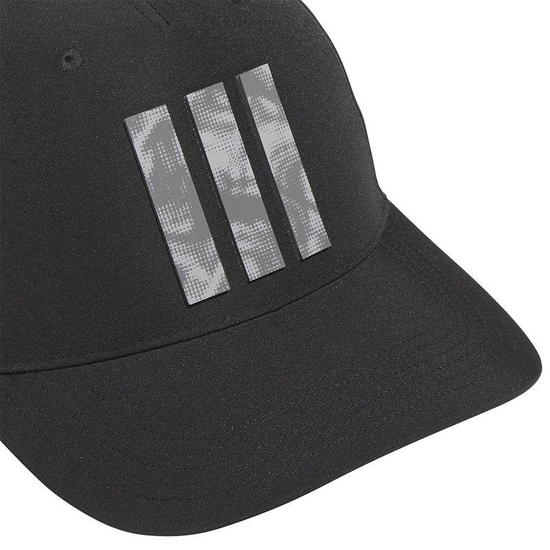 adidas Tour 3 Stripe Print Cap - Black