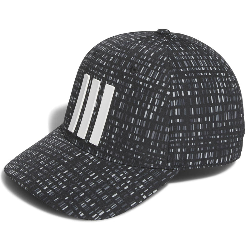 adidas Tour 3 Stripes Print Cap - Black