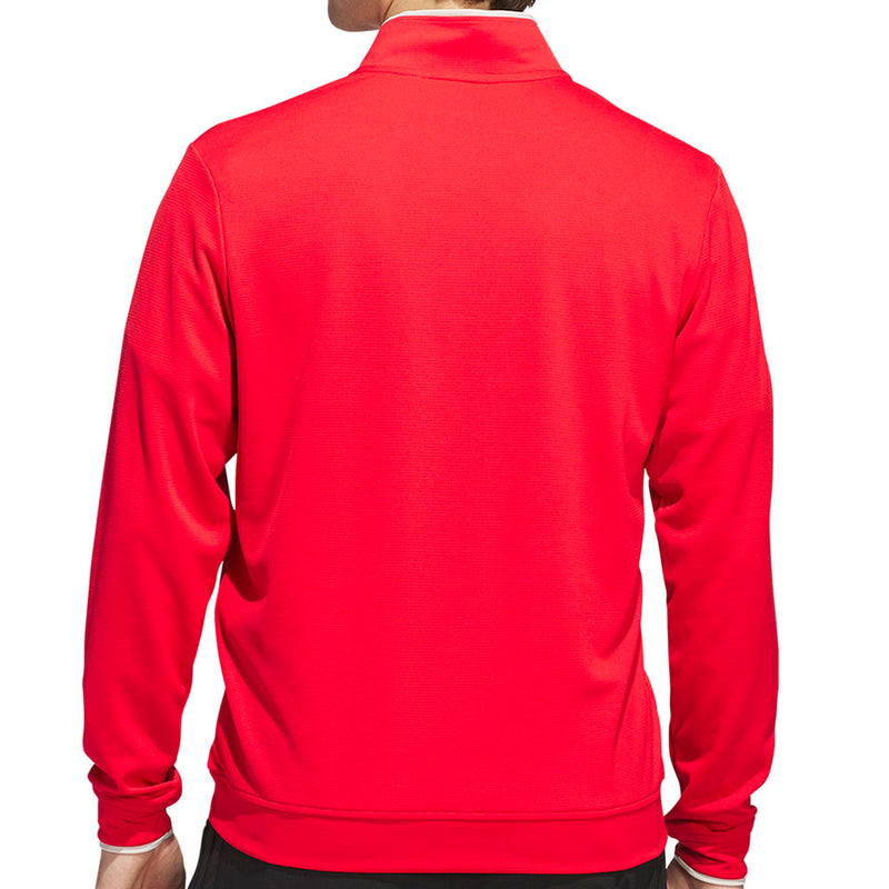 adidas UPF Lightweight 1/4 Zip Pullover - Pure Ruby