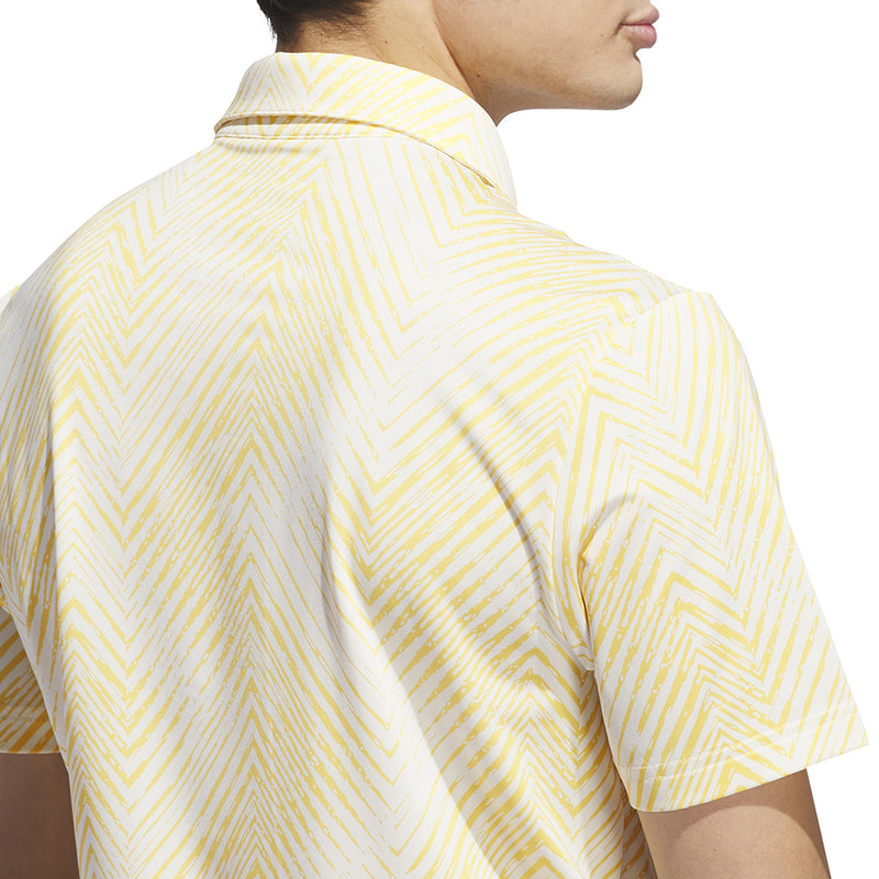 adidas Ult365 All Over Polo Shirt - Ivory/Semi Spark