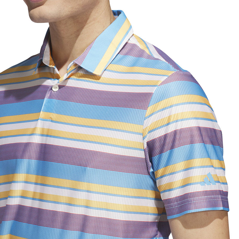 adidas Ult365 Heat.Rdy Stripe Polo Shirt - Semi Spark