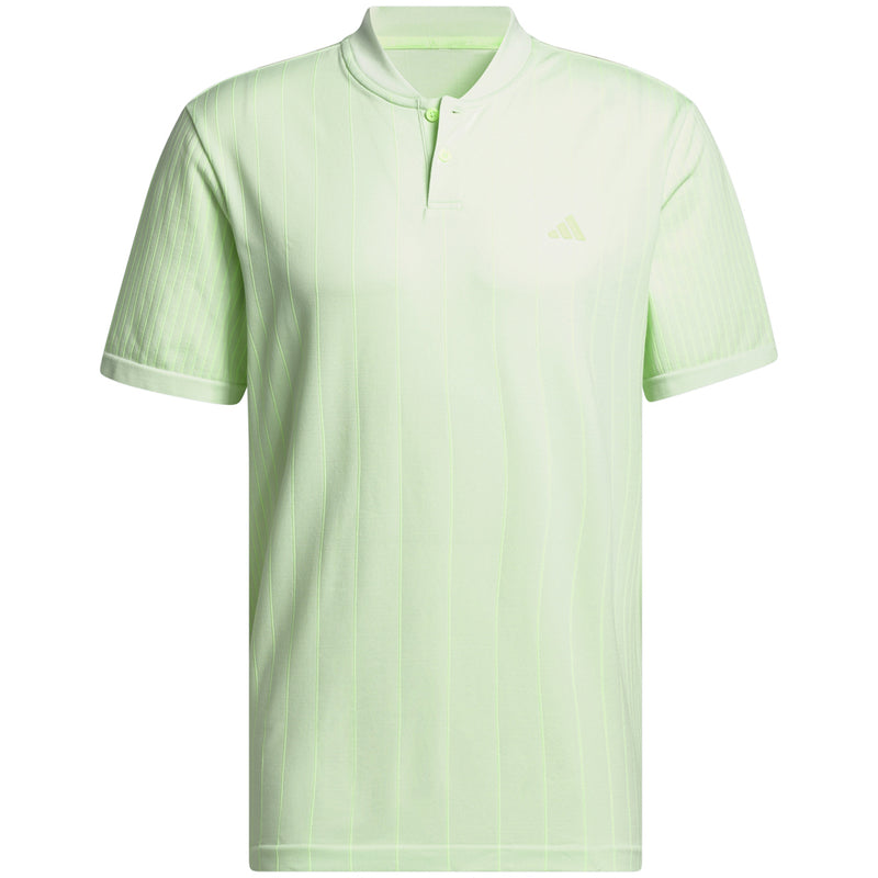 adidas Ultimate 365 Tour Primeknit Striped Polo Shirt Crystal Jade