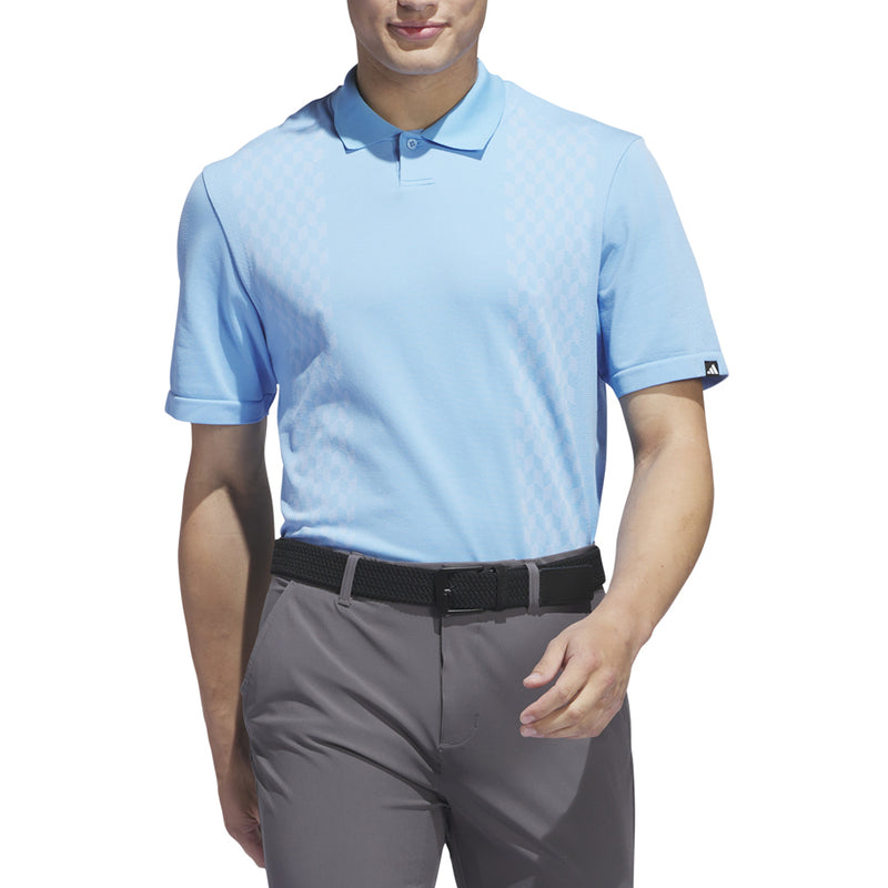 adidas Ultimate 365 Tour Primeknit Polo Shirt - Semi Blue Burst