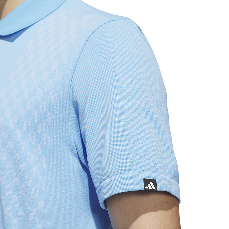 adidas Ultimate 365 Tour Primeknit Polo Shirt - Semi Blue Burst