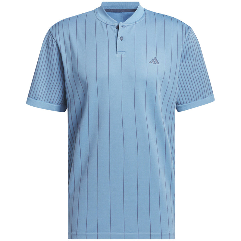 adidas Ultimate 365 Tour Primeknit Striped Polo Shirt - Semi Blue Burst