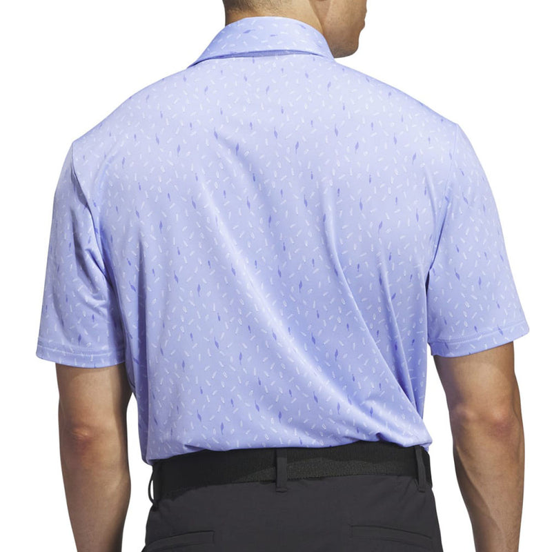 adidas Ultimate365 Allover Print Polo Shirt - Blue Spark