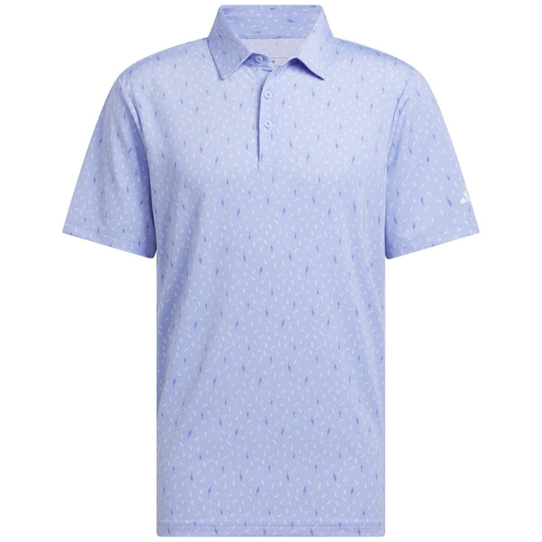 adidas Ultimate365 Allover Print Polo Shirt - Blue Spark