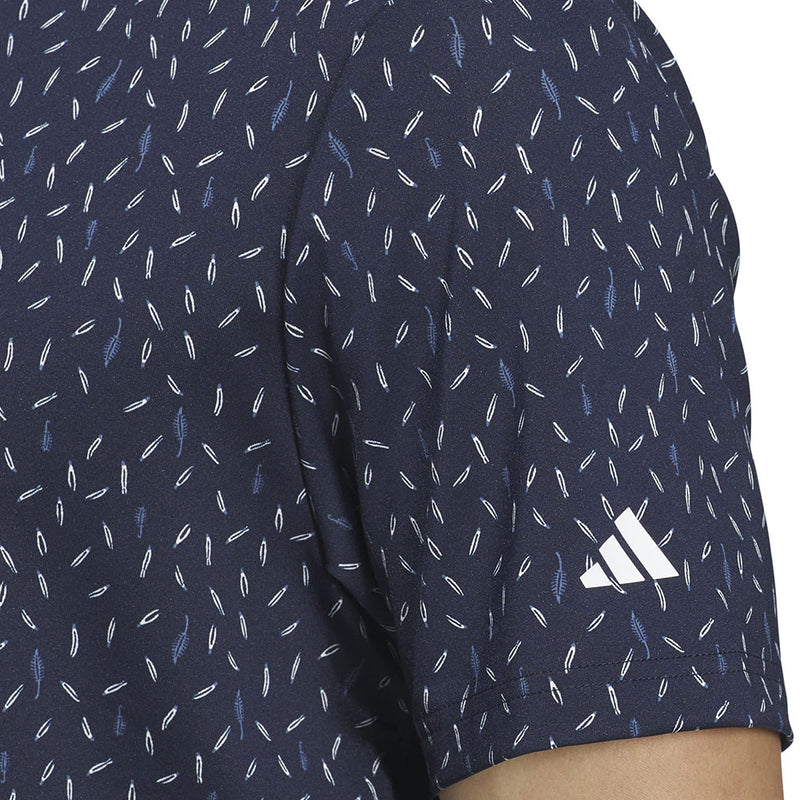 adidas Ultimate365 Allover Print Polo Shirt - Collegiate Navy