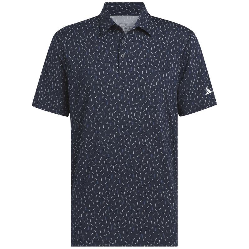 adidas Ultimate365 Allover Print Polo Shirt - Collegiate Navy