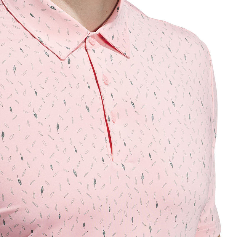 adidas Ultimate365 Allover Print Polo Shirt - Semi Pink Spark