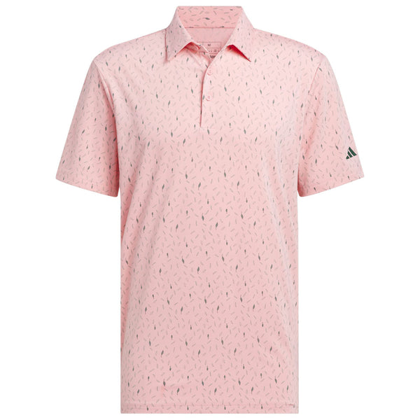 adidas Ultimate365 Allover Print Polo Shirt - Semi Pink Spark