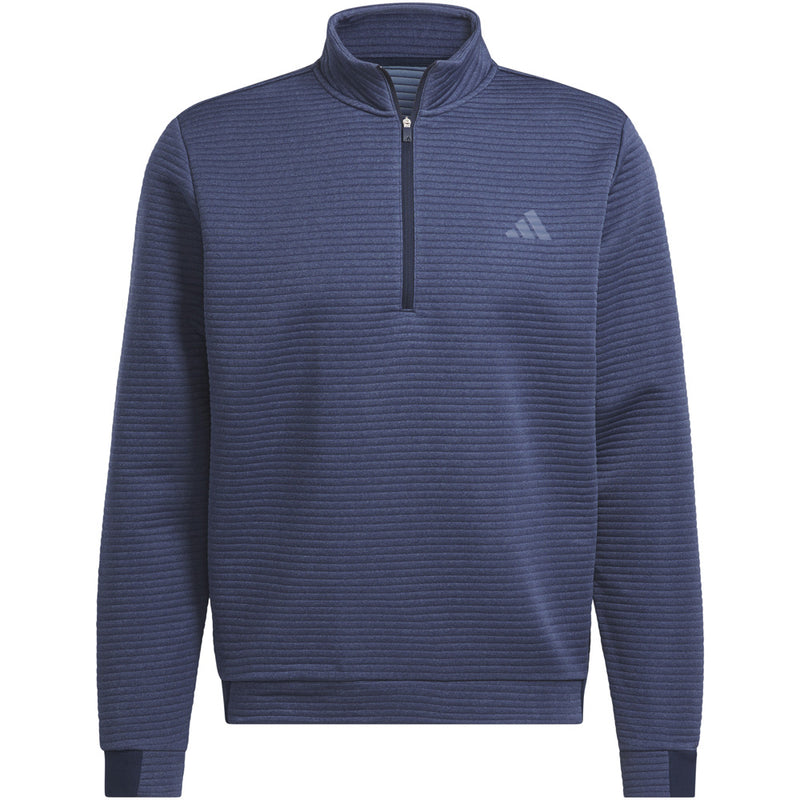 adidas Ultimate365 DWR Textured 1/4 Zip Pullover - Collegiate Navy/Preloved Ink