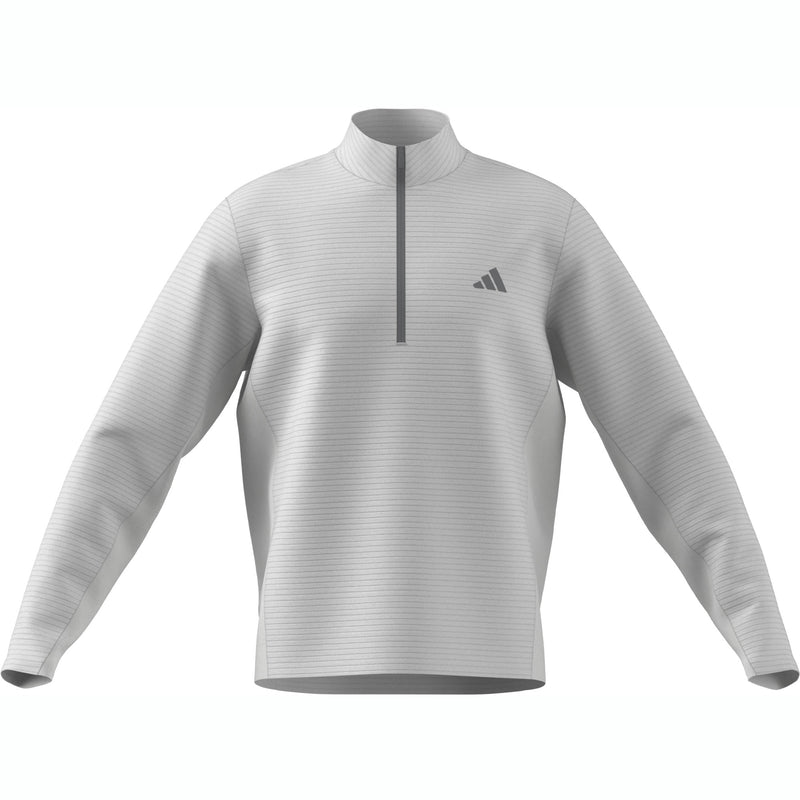 adidas Ultimate365 Dwr Textured 1/4 Zip Pullover - White/White