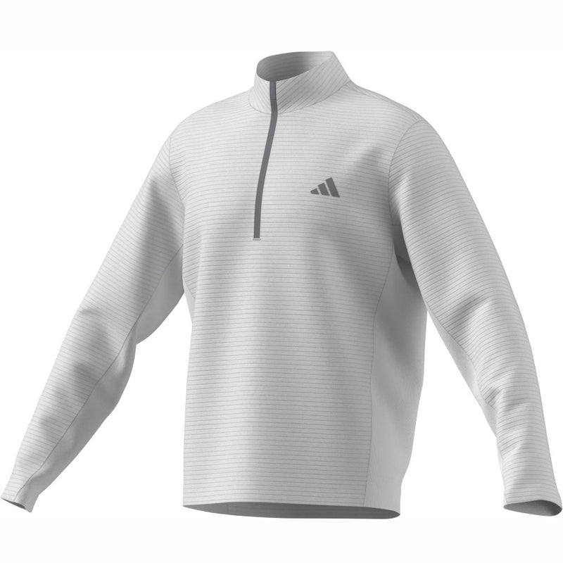 adidas Ultimate365 Dwr Textured 1/4 Zip Pullover - White/White