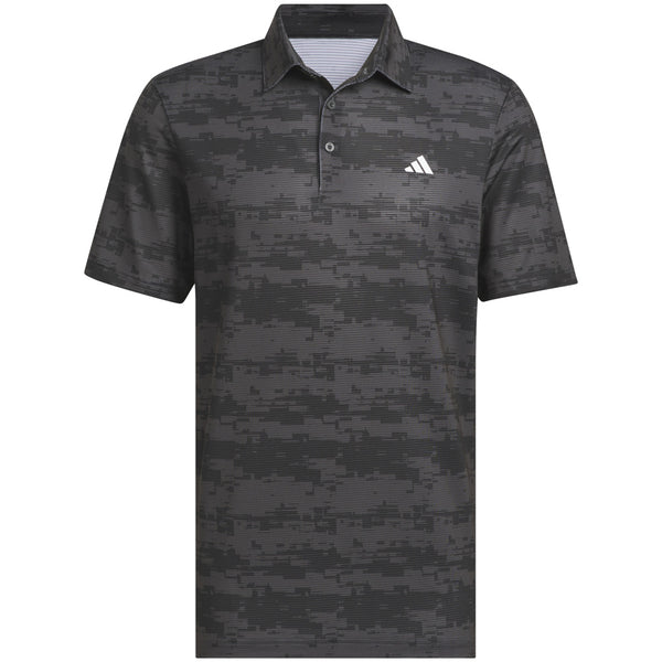 adidas Ultimate365 HEAT.RDY Stripe Polo Shirt - Carbon/Black