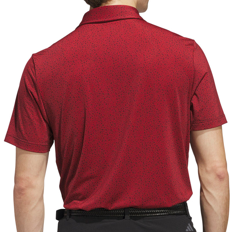 adidas Ultimate365 Mini Bunker Polo Shirt - Aurora Ruby