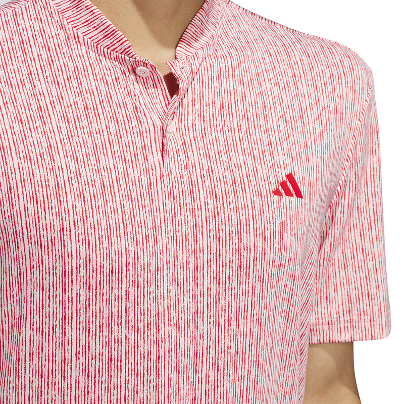 adidas Ultimate365 Printed Polo Shirt - Sandy Pink/Better Scarlet