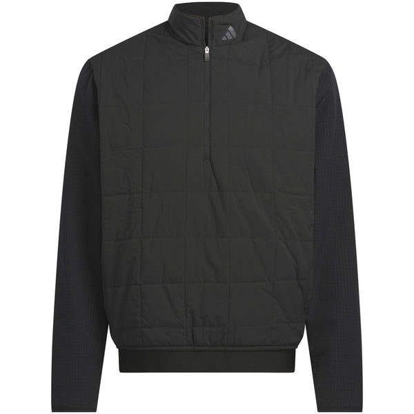 adidas Ultimate365 Quilted DWR 1/2 Zip Pullover - Black