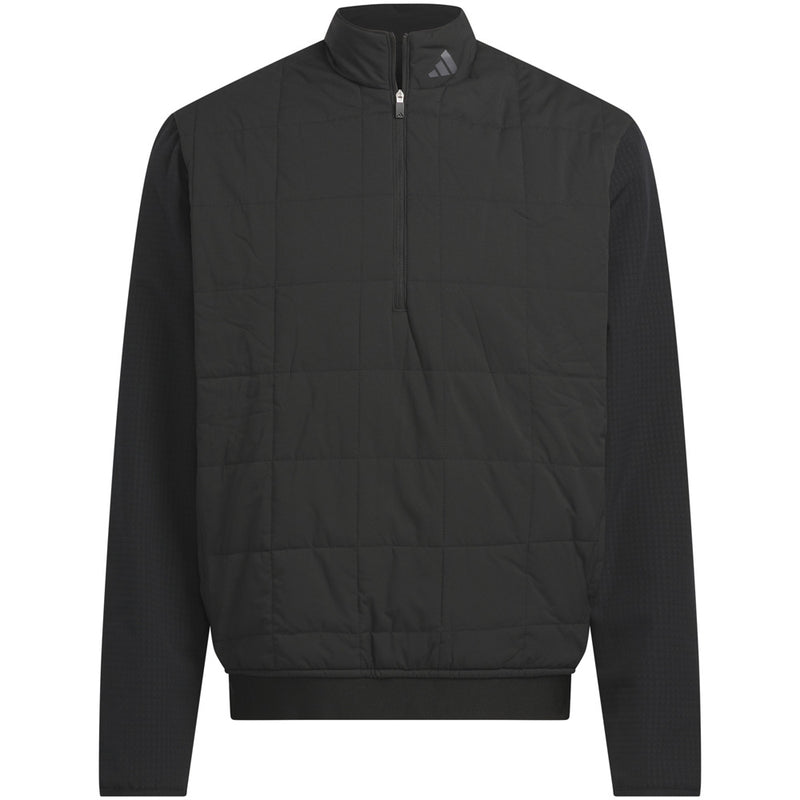 adidas Ultimate365 Quilted DWR 1/2 Zip Pullover - Black