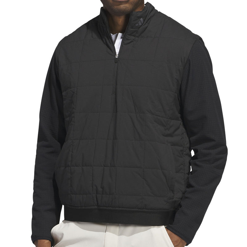 adidas Ultimate365 Quilted DWR 1/2 Zip Pullover - Black