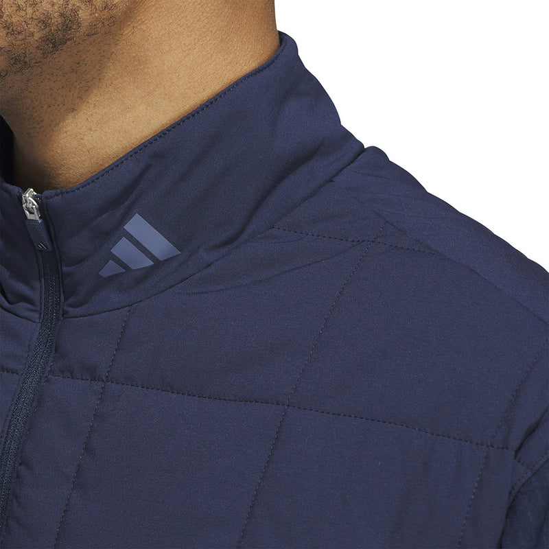 adidas Ultimate365 Quilted DWR 1/2 Zip Pullover - Collegiate Navy