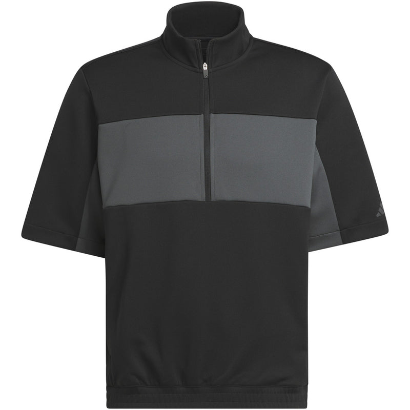 adidas Ultimate365 Short Sleeve 1/2 Zip Pullover - Black