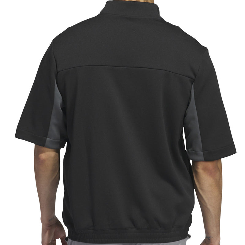 adidas Ultimate365 Short Sleeve 1/2 Zip Pullover - Black