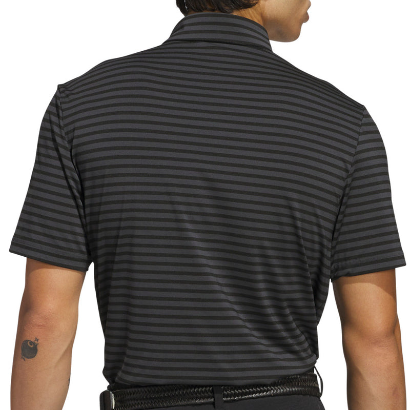 adidas Ultimate365 Stripe Polo Shirt - Black/Carbon