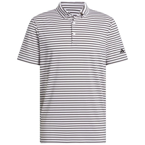 adidas Ultimate365 Stripe Polo Shirt - White/Grey Six