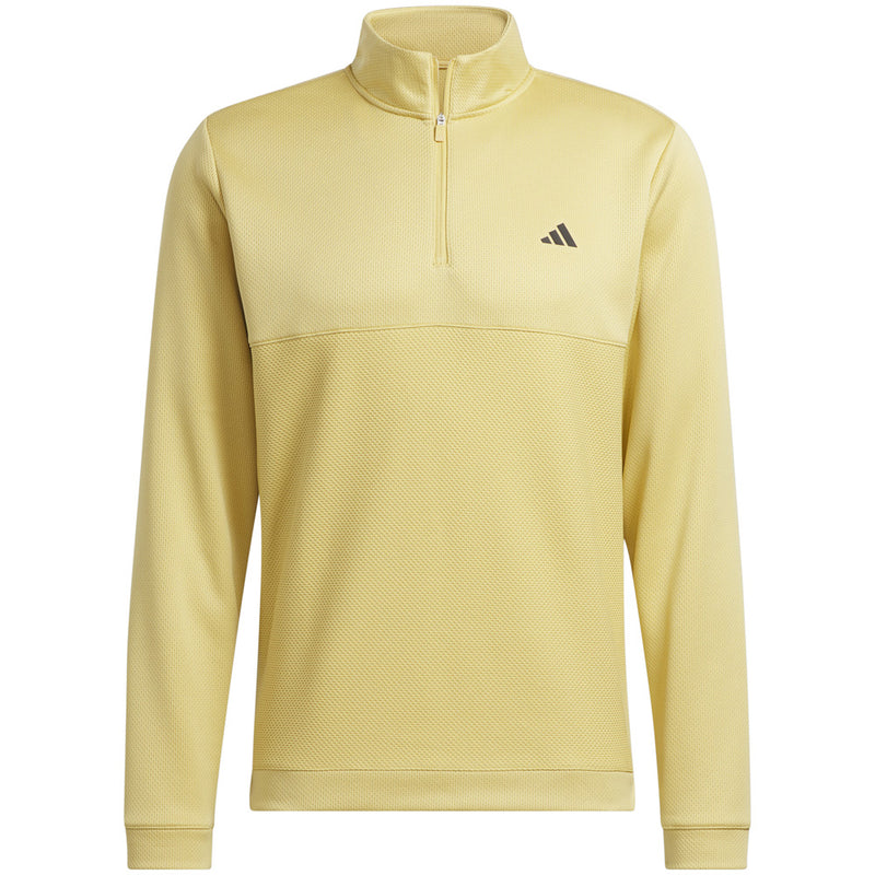 adidas Ultimate365 Textured 1/4 Zip Pullover - Oat