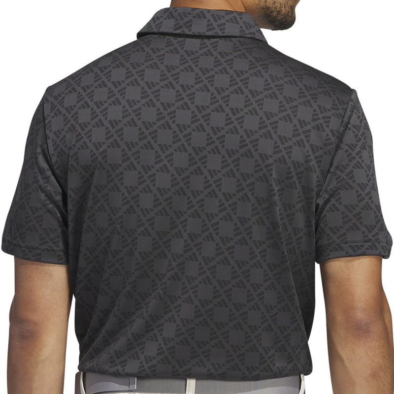 adidas Ultimate365 Tour HEAT.RDY Jacquard Polo Shirt - Black