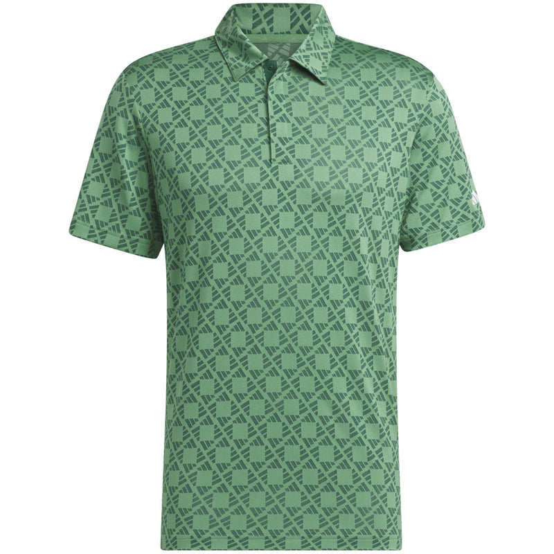 adidas Ultimate365 Tour HEAT.RDY Jacquard Polo Shirt - Collegiate Green