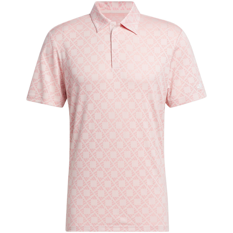 adidas Ultimate365 Tour HEAT.RDY Jacquard Polo Shirt - Sandy Pink