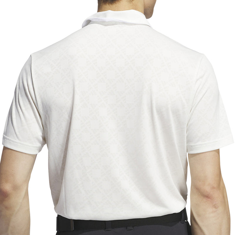 adidas Ultimate365 Tour HEAT.RDY Jacquard Polo Shirt - White