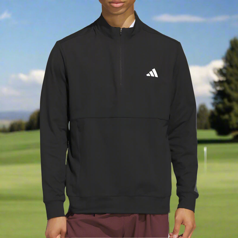 adidas Ultimate365 Tour 1/4 Zip Pullover - Black