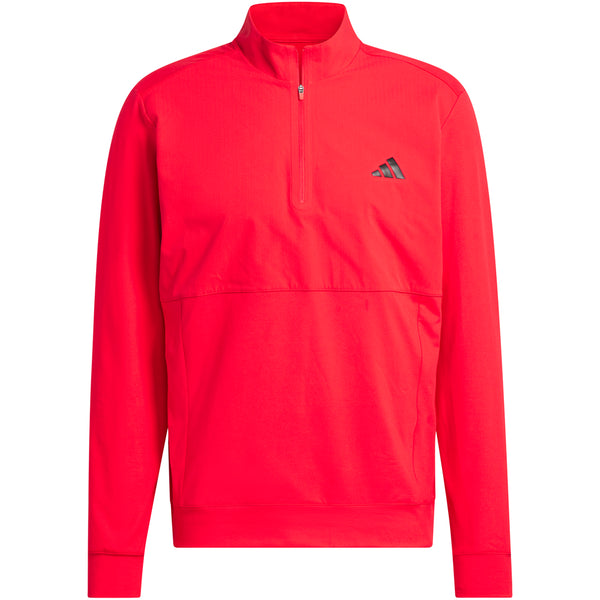 adidas Ultimate365 Tour 1/4 Zip Pullover - Pure Ruby