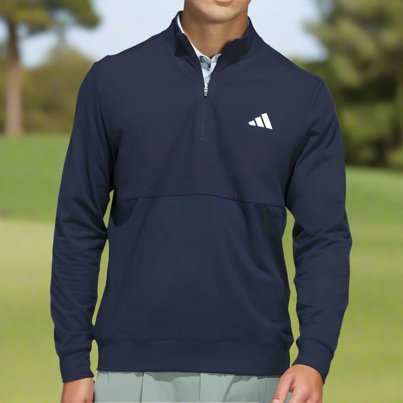 adidas Ultimate365 Tour 1/4 Zip Pullover - Collegiate Navy