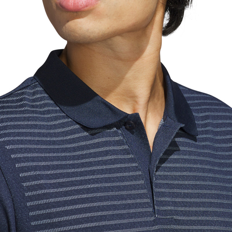 adidas Ultimate365 Tour Seamless Stripe Polo Shirt - Collegiate Navy