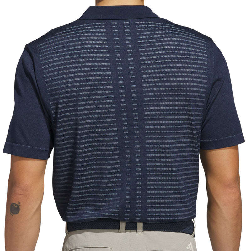 adidas Ultimate365 Tour Seamless Stripe Polo Shirt - Collegiate Navy