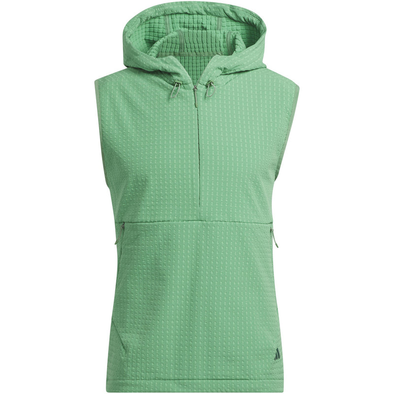 adidas Ultimate365 Tour WIND.RDY 1/2 Zip Vest - Preloved Green